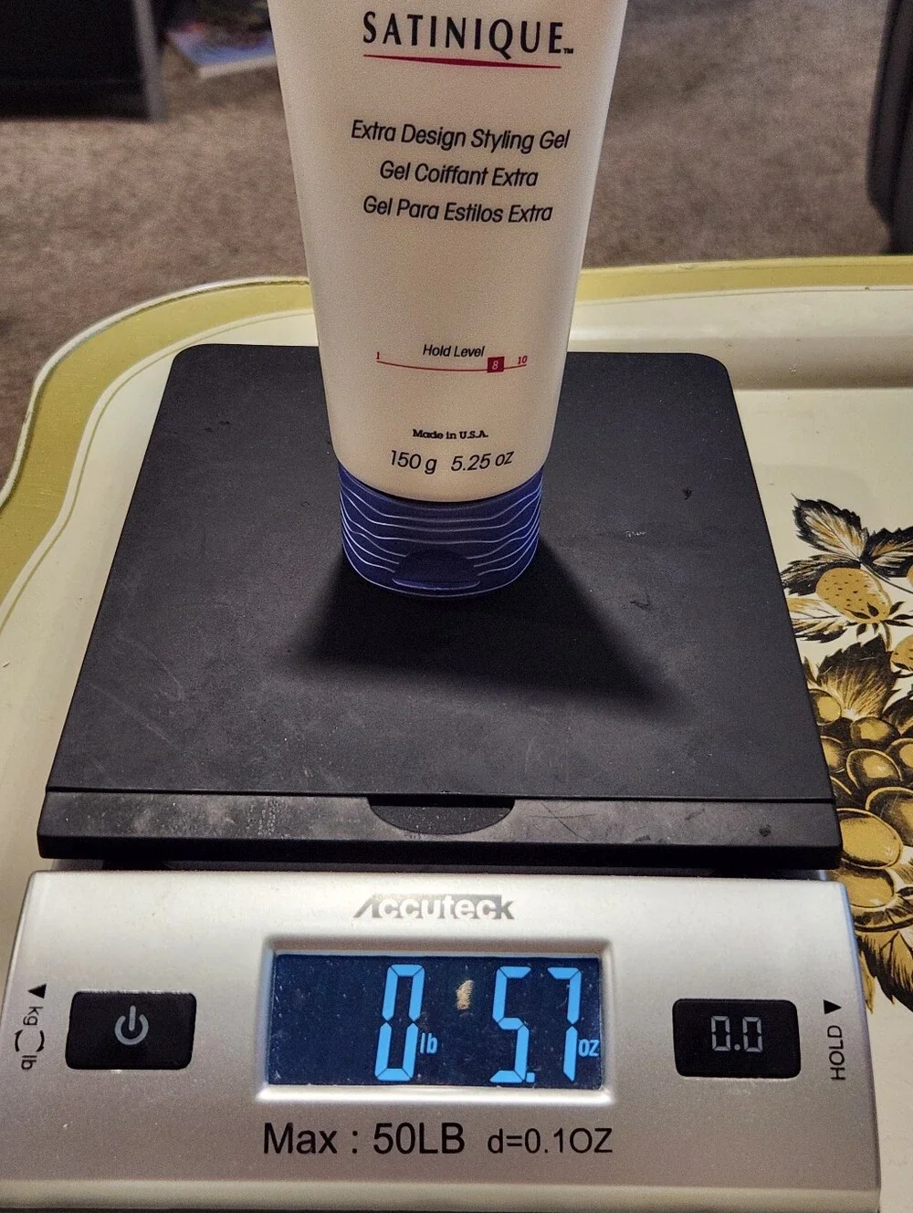 Amway SATINIQUE 5.25oz 150g Extra Design Styling Gel Hold Level 8 - Made In USA